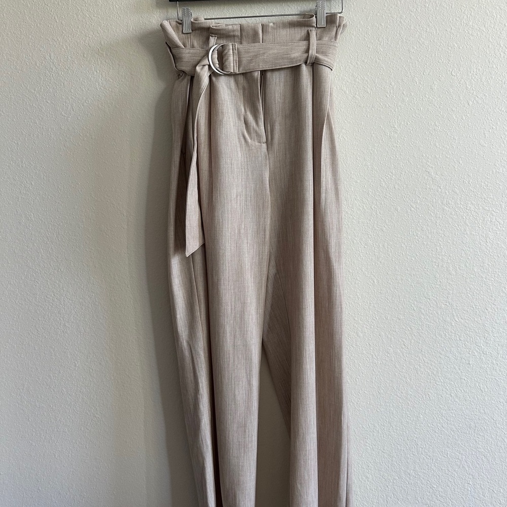 Nine West Beige Belted Trousers